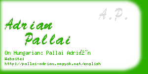 adrian pallai business card